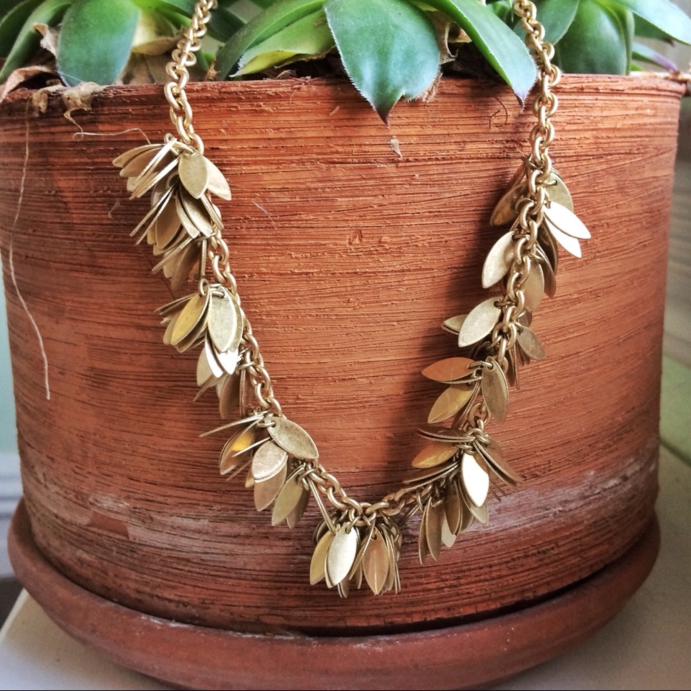 J Crew Metallic Confetti Necklace